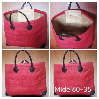 Lote Bolso Cesta Mimbre Organizador Colgante