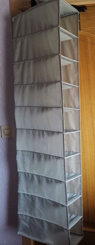 Lote Bolso Cesta Mimbre Organizador Colgante