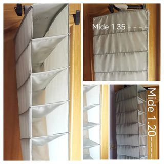 Lote Bolso Cesta Mimbre Organizador Colgante