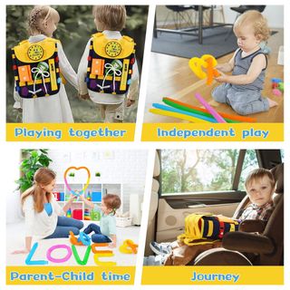 Mochila infantil educacional tubos