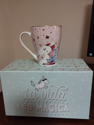 TAZA UNICORNIO CON CAJA Sin estrenar 