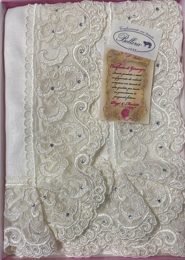 Runner Puro Lino con Tulle