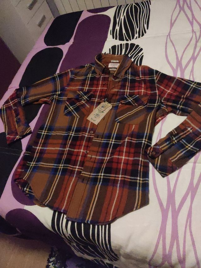 Camisa Alcott a cuadros sin estrenar L roja-negra