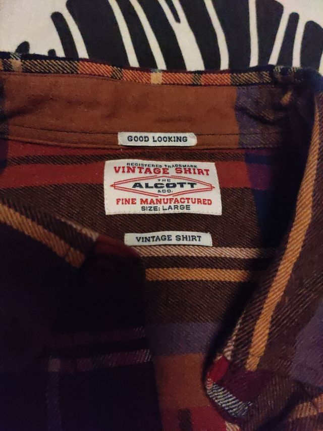 Camisa Alcott a cuadros sin estrenar L roja-negra