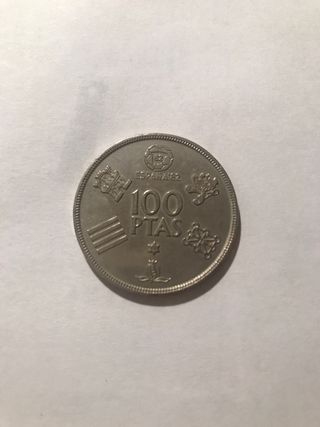 Moneda 100 pesetas mundial del 82