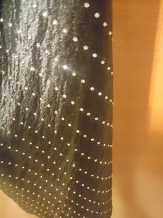 Vestido zara satinado joyas S nuevo