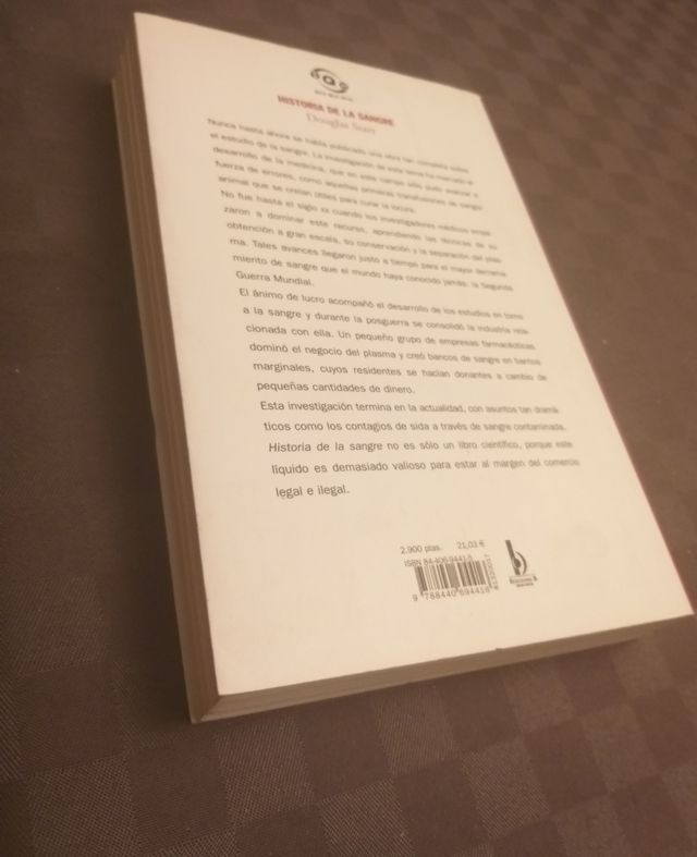 Libro "historia de la sangre"
