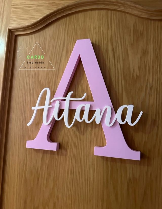 Lettere decorative iniziali con nomi