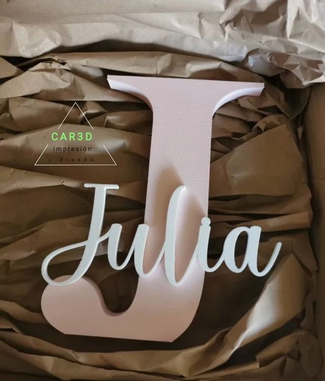 Lettere decorative iniziali con nomi