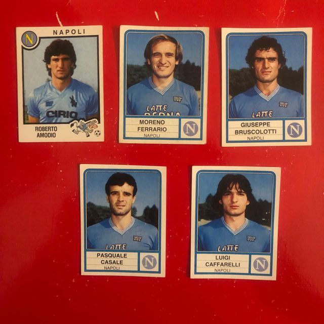 Lotto Napoli figurine Panini originali 82-83 83-84