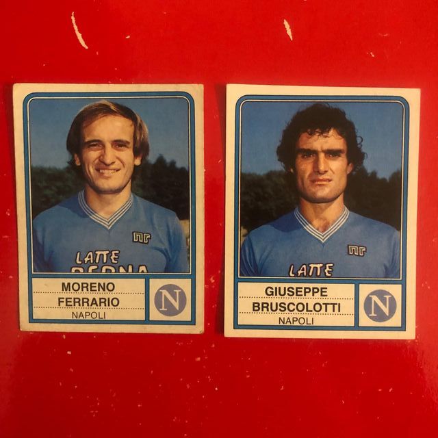 Lotto Napoli figurine Panini originali 82-83 83-84