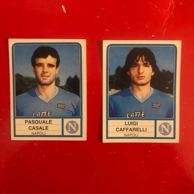 Lotto Napoli figurine Panini originali 82-83 83-84