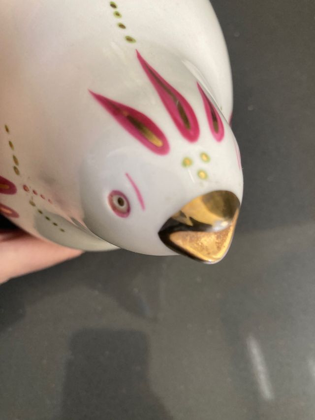 Figura ceramica gallina