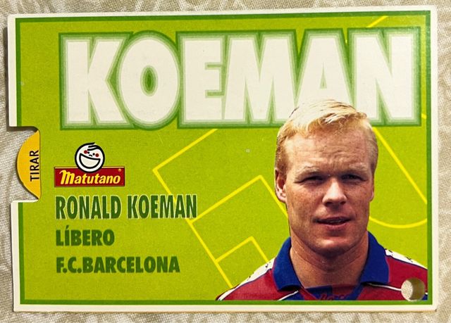 Magic Card Koeman Liga 94-95. Cromos