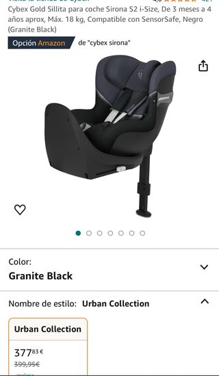 silla coche cybex gold Sirona
