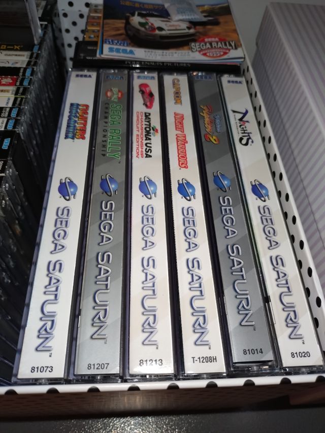 Nuevos, lote de 6 juegos Sega Saturn USA