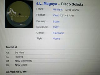 J.L magoya - disco solista