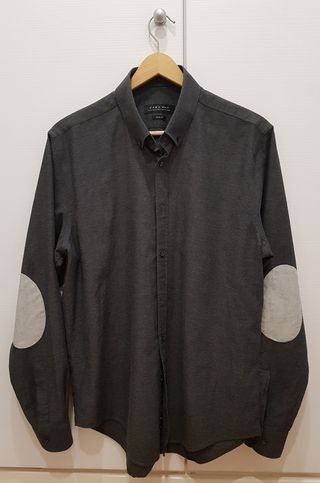 Camisa de Zara Man gris oscuro