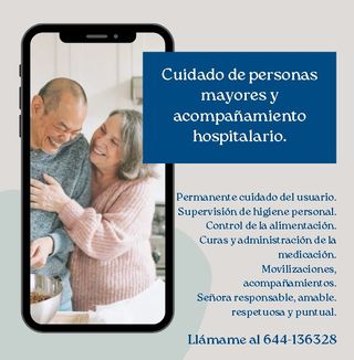 Busco empleo para cuidar personas mayores