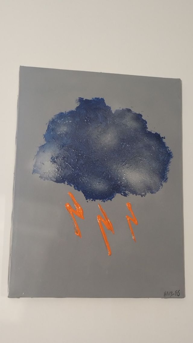 Dipinto su tela artista italiano 1986