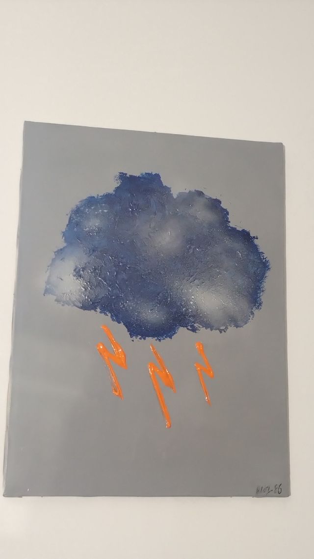 Dipinto su tela artista italiano 1986