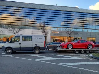 Remolque grúa transporte