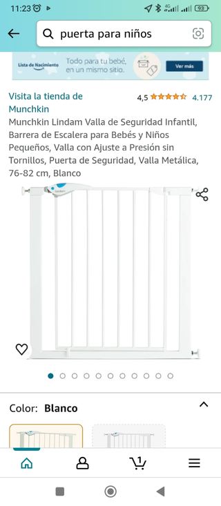 Puerta seguridad niños 