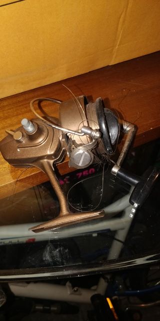 Caña de pescar antigua Harnell