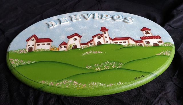 Bienvenido en 3D / Pieza única / Pintada a mano