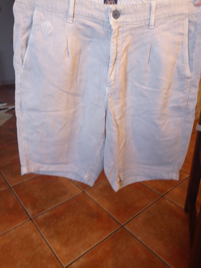 Pantalones cortos de vestir de hilo