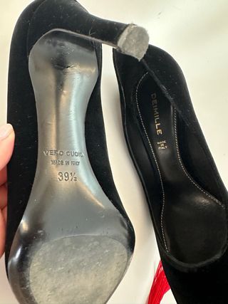 Zapato negro mujer boda tacon alto