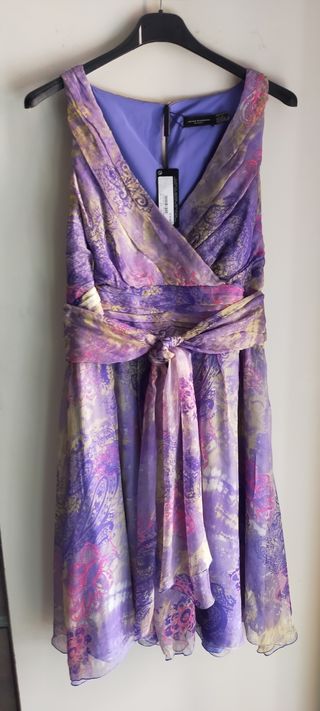 Vestido seda Javier Simorra 