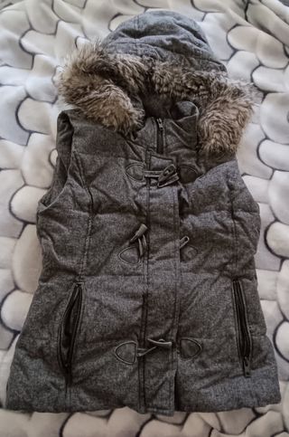 Chaleco gris Mango, talla Xs