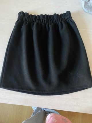 falda ante negra cintura ajustable