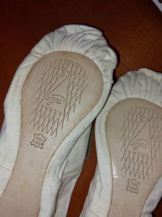 Scarpe danza in tela