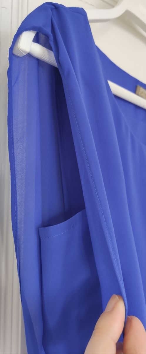 Vestido gasa Azul Klein Talla M