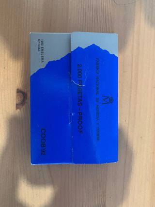 moneda de plata Olimpiadas XXV Barcelona