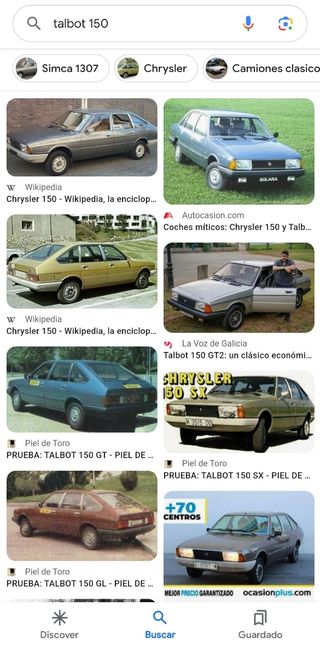 Parachoques trasero Talbot 150 y Solara
