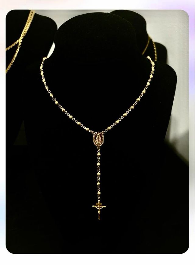 Rosario mujer Oro 18k Nuevo 15g