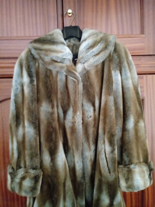 CHAQUETÓN SEÑORA ACRÍLICO-JASPEADO