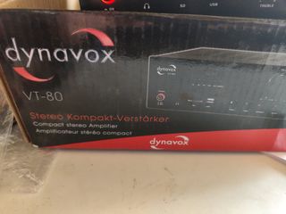 Dynavox Amplificador estéreo Compacto VT-80 Negro,