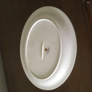 Vassoio centrotavola piatto fine porcellana 36x27