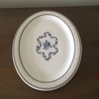 Vassoio centrotavola piatto fine porcellana 36x27