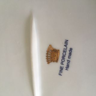 Vassoio centrotavola piatto fine porcellana 36x27