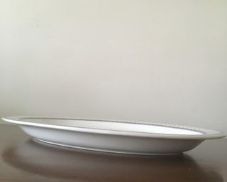 Vassoio centrotavola piatto fine porcellana 36x27