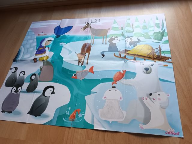 Puzzle Janod gigante 20 piezas tactil