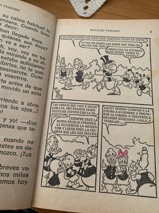 comic Donaldo el furioso.