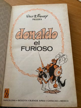 comic Donaldo el furioso.