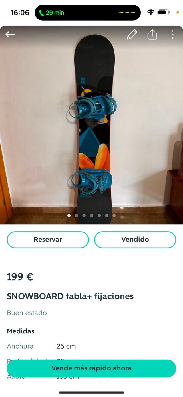 SNOWBOARD tabla+ fijaciones