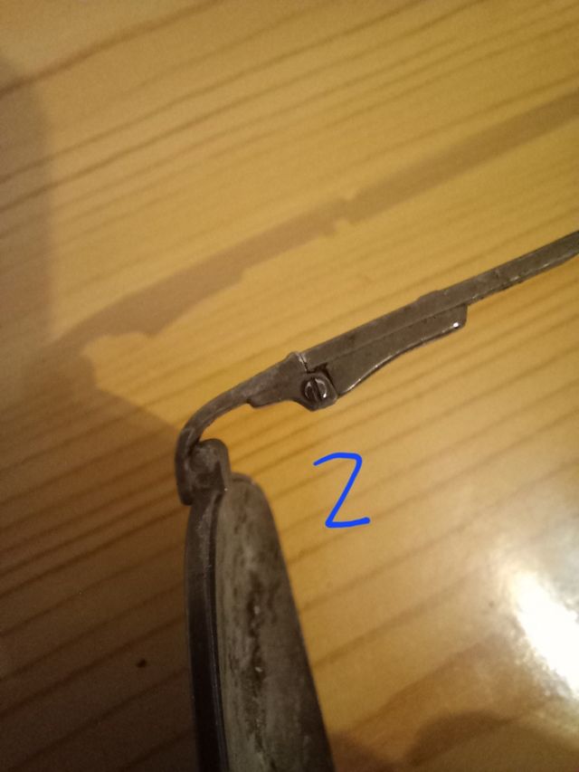 Tornillos y tuerca repuesto gafas